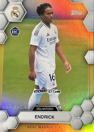 Sticker Endrick -  Real Madrid 2024-2025 Fan Set
 n. 20 - Topps