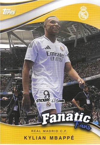 Sticker Kylian Mbappé -  Real Madrid 2024-2025 Fan Set
 n. FF-4 - Topps