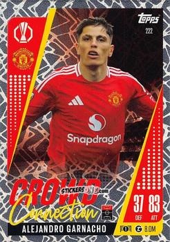 Figurina Alejandro Garnacho - UEFA Champions League & Europa League 2024-2025. Match Attax Extra n. 222 - Topps