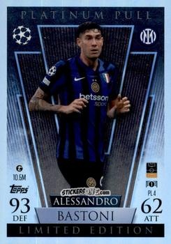 Sticker Alessandro Bastoni - UEFA Champions League & Europa League 2024-2025. Match Attax Extra n. PL4 - Topps