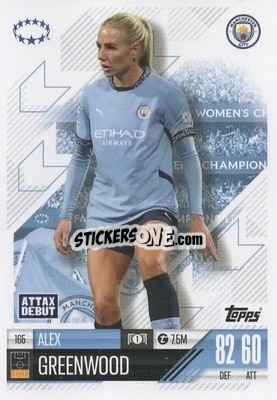 Figurina Alex Greenwood - UEFA Champions League & Europa League 2024-2025. Match Attax Extra n. 165 - Topps