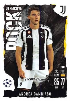 Figurina Andrea Cambiaso - UEFA Champions League & Europa League 2024-2025. Match Attax Extra n. 97 - Topps