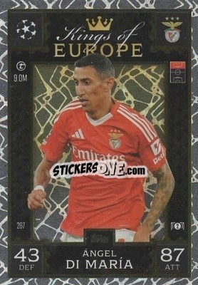 Sticker Ángel Di Maria - UEFA Champions League & Europa League 2024-2025. Match Attax Extra n. 267 - Topps