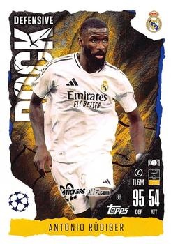 Figurina Antonio Rüdiger - UEFA Champions League & Europa League 2024-2025. Match Attax Extra n. 88 - Topps