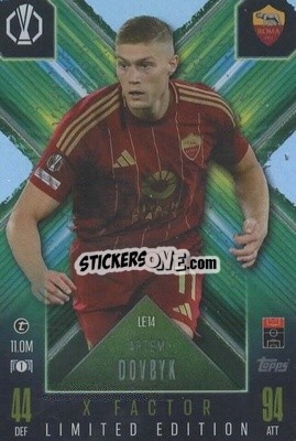 Sticker Artem Dovbyk - UEFA Champions League & Europa League 2024-2025. Match Attax Extra n. LE14 - Topps