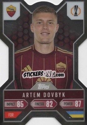 Sticker Artem Dovbyk - UEFA Champions League & Europa League 2024-2025. Match Attax Extra n. CX5 - Topps