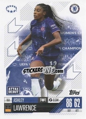 Sticker Ashley Lawrence - UEFA Champions League & Europa League 2024-2025. Match Attax Extra n. 159 - Topps