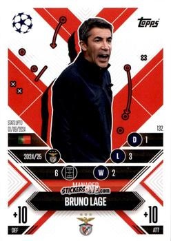 Cromo Bruno Lage - UEFA Champions League & Europa League 2024-2025. Match Attax Extra n. 132 - Topps