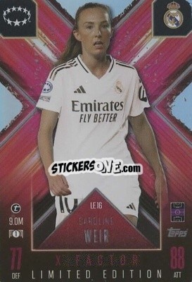 Sticker Caroline Weir - UEFA Champions League & Europa League 2024-2025. Match Attax Extra n. LE16 - Topps