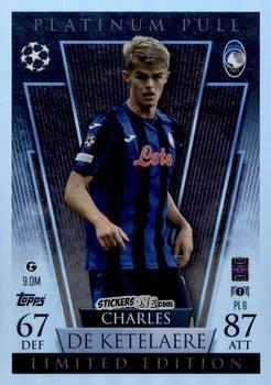Figurina Charles De Ketelaere - UEFA Champions League & Europa League 2024-2025. Match Attax Extra n. PL6 - Topps