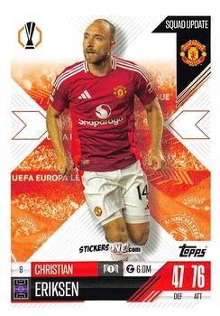 Cromo Christian Eriksen - UEFA Champions League & Europa League 2024-2025. Match Attax Extra n. 9 - Topps