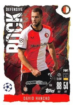 Cromo Dávid Hancko - UEFA Champions League & Europa League 2024-2025. Match Attax Extra n. 104 - Topps