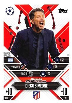 Cromo Diego Simeone - UEFA Champions League & Europa League 2024-2025. Match Attax Extra n. 116 - Topps