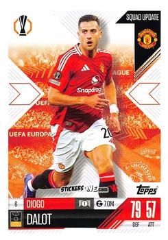 Sticker Diogo Dalot - UEFA Champions League & Europa League 2024-2025. Match Attax Extra n. 6 - Topps
