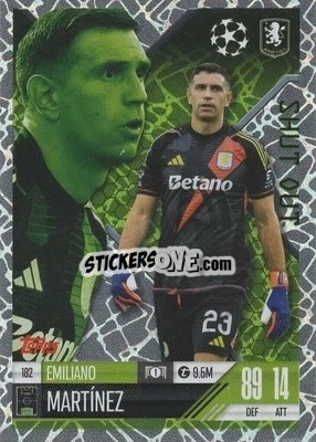 Sticker Emiliano Martínez - UEFA Champions League & Europa League 2024-2025. Match Attax Extra n. 182 - Topps
