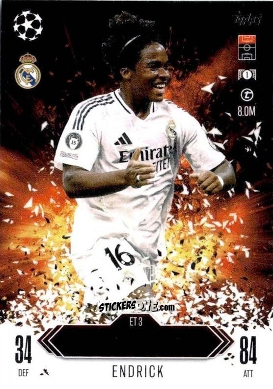 Cromo Endrick - UEFA Champions League & Europa League 2024-2025. Match Attax Extra n. ET3 - Topps