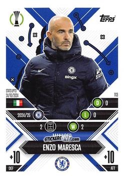 Cromo Enzo Maresca - UEFA Champions League & Europa League 2024-2025. Match Attax Extra n. 113 - Topps