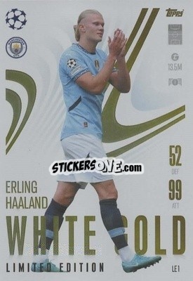 Sticker Erling Haaland - UEFA Champions League & Europa League 2024-2025. Match Attax Extra n. LE1 - Topps