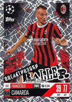 Sticker Francesco Camarda - UEFA Champions League & Europa League 2024-2025. Match Attax Extra n. 202 - Topps
