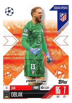 Cromo Jan Oblak - UEFA Champions League & Europa League 2024-2025. Match Attax Extra n. 13 - Topps