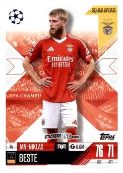 Figurina Jan-Niklas Beste - UEFA Champions League & Europa League 2024-2025. Match Attax Extra n. 45 - Topps