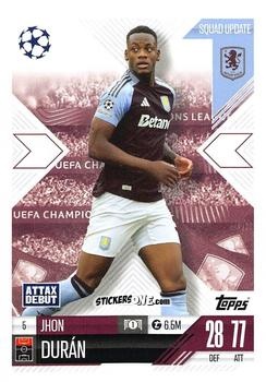 Figurina Jhon Durán - UEFA Champions League & Europa League 2024-2025. Match Attax Extra n. 5 - Topps