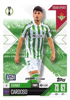 Figurina Johnny Cardoso - UEFA Champions League & Europa League 2024-2025. Match Attax Extra n. 19 - Topps