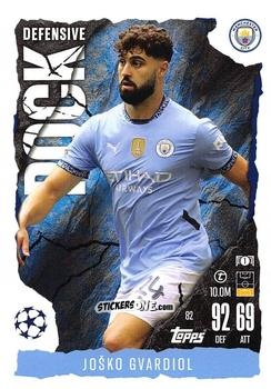 Figurina Joško Gvardiol - UEFA Champions League & Europa League 2024-2025. Match Attax Extra n. 82 - Topps