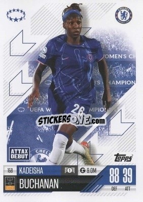 Sticker Kadeisha Buchanan - UEFA Champions League & Europa League 2024-2025. Match Attax Extra n. 158 - Topps