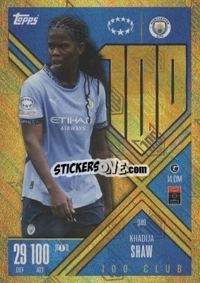 Sticker Khadija Shaw - UEFA Champions League & Europa League 2024-2025. Match Attax Extra n. 349 - Topps