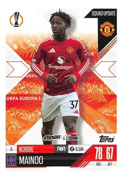 Figurina Kobbie Mainoo - UEFA Champions League & Europa League 2024-2025. Match Attax Extra n. 8 - Topps