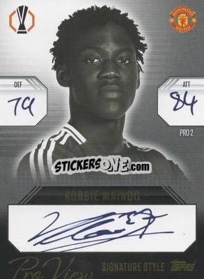 Sticker Kobbie Mainoo - UEFA Champions League & Europa League 2024-2025. Match Attax Extra n. PRO2 - Topps