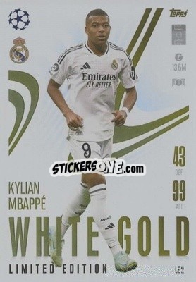 Sticker Kylian Mbappé - UEFA Champions League & Europa League 2024-2025. Match Attax Extra n. LE2 - Topps