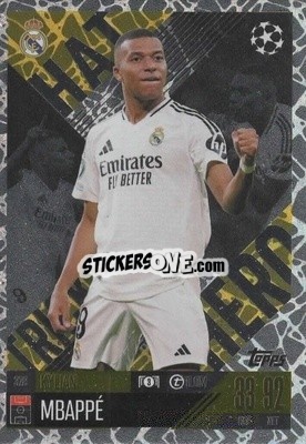 Sticker Kyllian Mbappé - UEFA Champions League & Europa League 2024-2025. Match Attax Extra n. 328 - Topps