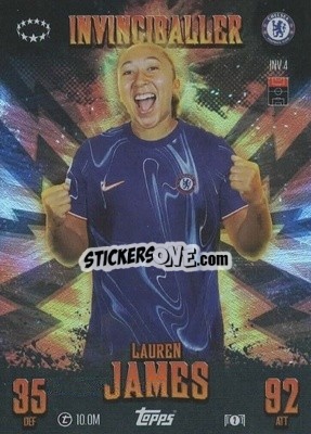 Sticker Lauren James - UEFA Champions League & Europa League 2024-2025. Match Attax Extra n. INV4 - Topps