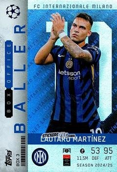 Cromo Lautaro Martínez - UEFA Champions League & Europa League 2024-2025. Match Attax Extra n. BOX3 - Topps