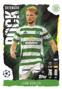 Figurina Liam Scales - UEFA Champions League & Europa League 2024-2025. Match Attax Extra n. 107 - Topps