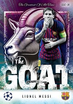 Sticker Lionel Messi - UEFA Champions League & Europa League 2024-2025. Match Attax Extra n. GOAT-LM - Topps