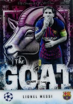 Sticker Lionel Messi - UEFA Champions League & Europa League 2024-2025. Match Attax Extra n. GOAT-LMP - Topps