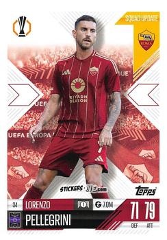 Sticker Lorenzo Pellegrini - UEFA Champions League & Europa League 2024-2025. Match Attax Extra n. 34 - Topps