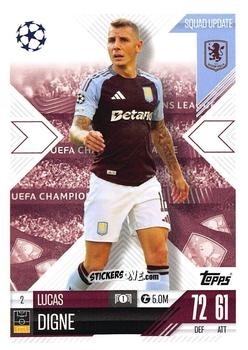 Figurina Lucas Digne - UEFA Champions League & Europa League 2024-2025. Match Attax Extra n. 2 - Topps
