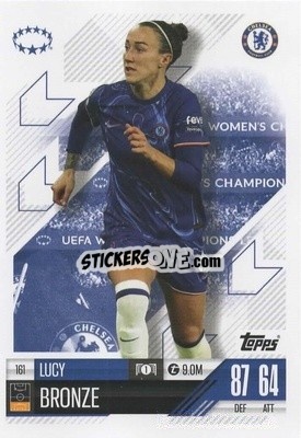 Sticker Lucy Bronze - UEFA Champions League & Europa League 2024-2025. Match Attax Extra n. 161 - Topps