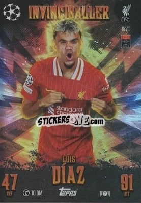 Sticker Luis Díaz - UEFA Champions League & Europa League 2024-2025. Match Attax Extra n. INV1 - Topps