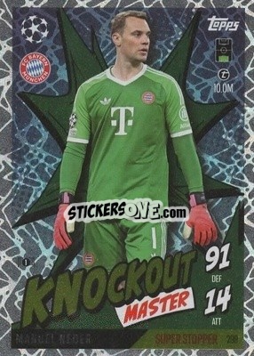 Sticker Manuel Neuer - UEFA Champions League & Europa League 2024-2025. Match Attax Extra n. 299 - Topps