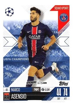 Cromo Marco Asensio - UEFA Champions League & Europa League 2024-2025. Match Attax Extra n. 43 - Topps