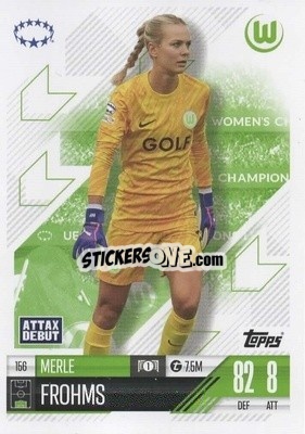 Sticker Merle Frohms - UEFA Champions League & Europa League 2024-2025. Match Attax Extra n. 156 - Topps