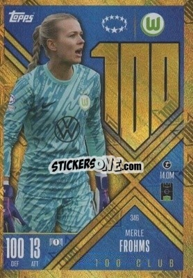 Sticker Merle Frohms - UEFA Champions League & Europa League 2024-2025. Match Attax Extra n. 346 - Topps