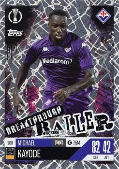 Cromo Michael Kayode - UEFA Champions League & Europa League 2024-2025. Match Attax Extra n. 208 - Topps