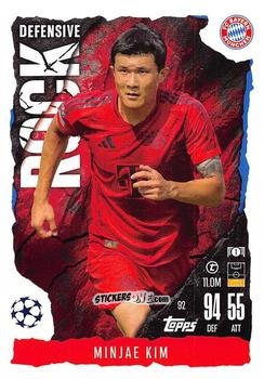 Cromo Min-jae Kim - UEFA Champions League & Europa League 2024-2025. Match Attax Extra n. 92 - Topps