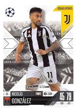 Cromo Nicolás González - UEFA Champions League & Europa League 2024-2025. Match Attax Extra n. 31 - Topps